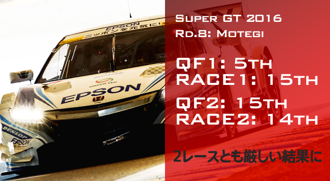 QF1: 5th RACE1: 15th QF2: 15th RACE2: 14th 2[XƂʂ